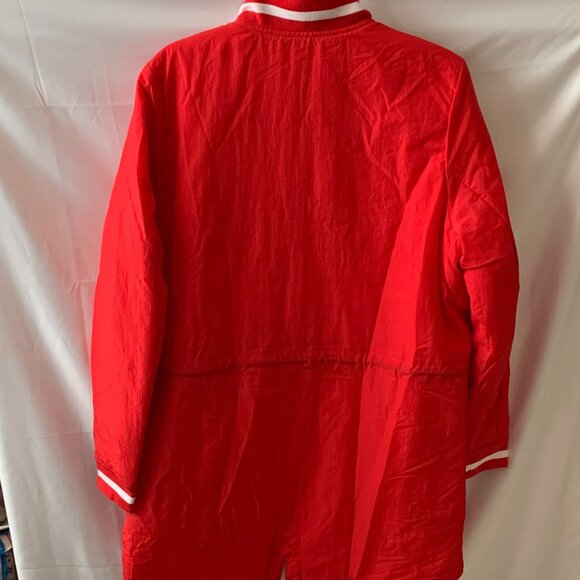 NIKE Dugout Long Full Zip Parka Jacket in Red/White Sz MEDIUM - Picture 5 of 7